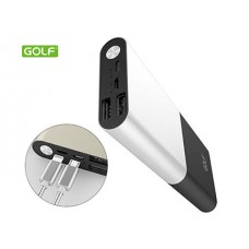 Power bank GOLF G27 10000mAh silver 2xUSB